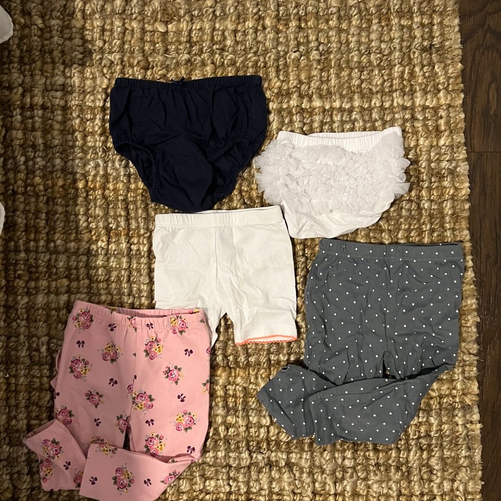 Baby Girl 12M Bottom 6 Piece Bundle